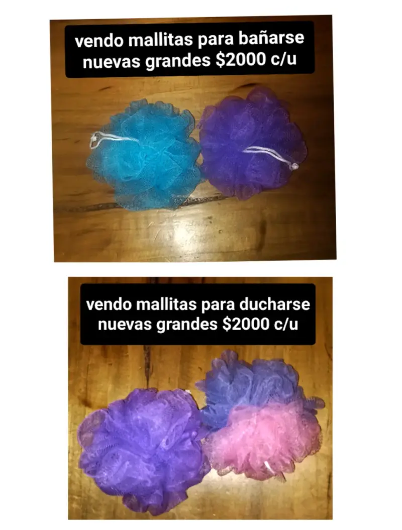 Esponjas de baño grandes en varios colores