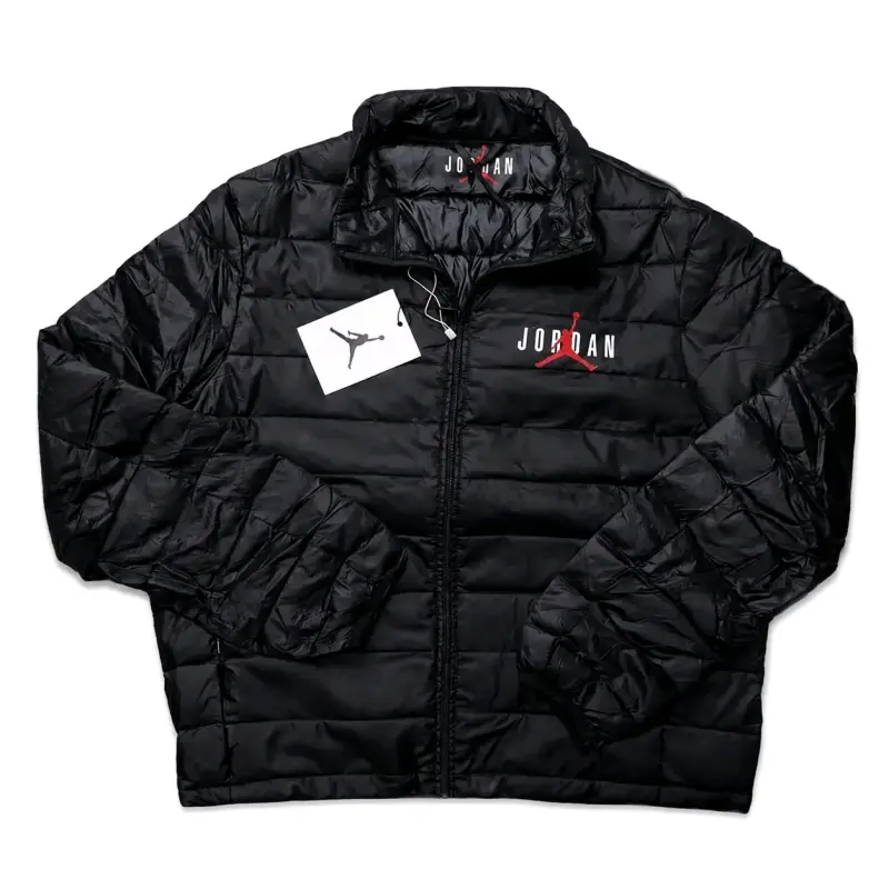 Chaqueta acolchada negra Jordan para hombre