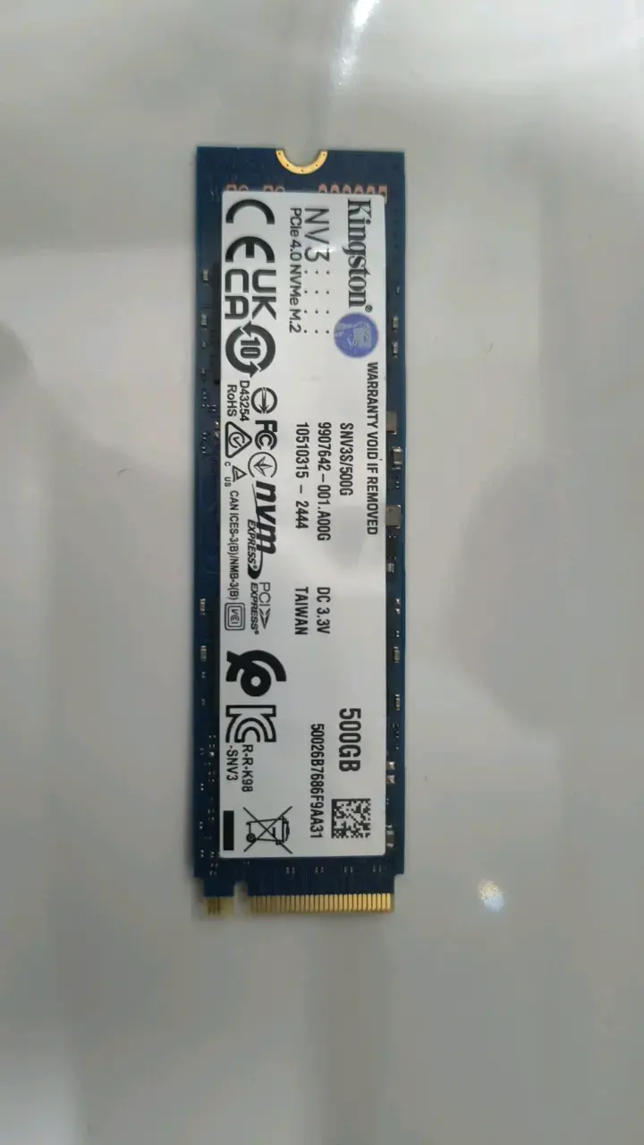 Unidad SSD Kingston NV3 500GB PCIe 4.0 - 1