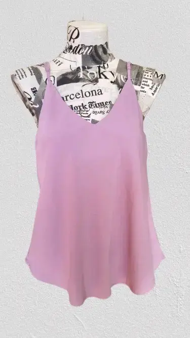Blusa sin mangas color Lila - 1