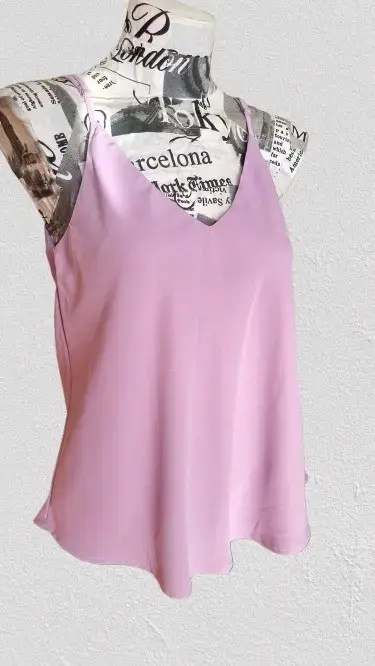 Blusa sin mangas color Lila - miniatura 2