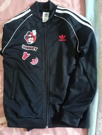 Chaqueta deportiva Adidas Disney negra - miniatura 1