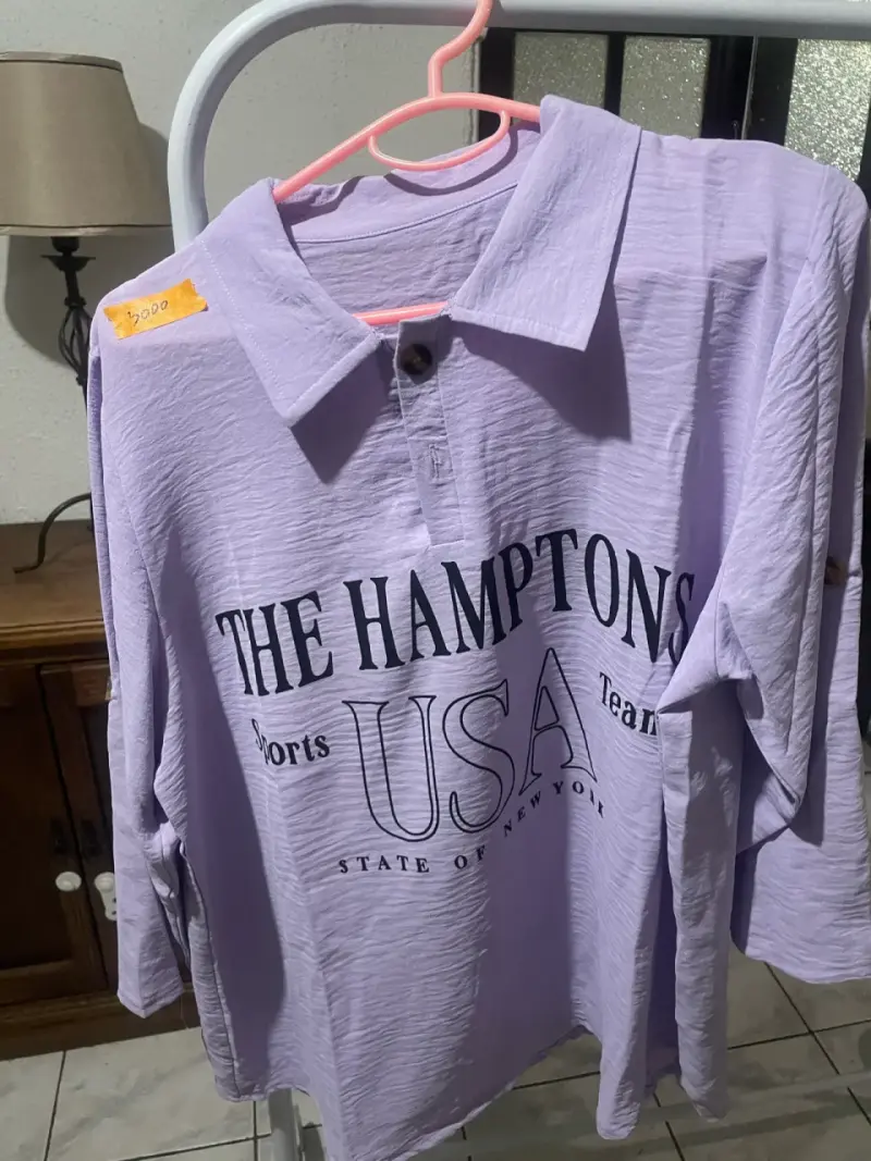 Polera Polo Lila The Hamptons USA
