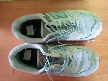 Zapatillas new balance grises con logo azul - 2