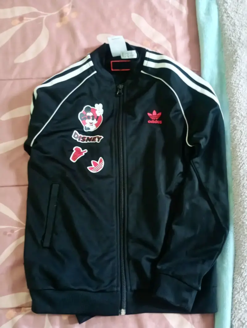 Chaqueta Adidas Disney para niños, negra - 3
