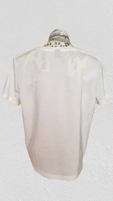 Polera blanca manga corta con corazón estampado - miniatura 2