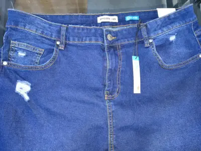 Jeans azules para mujer talla 48 Opposite - miniatura 2