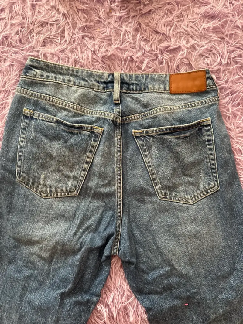 Jeans bordados de mezclilla para mujer - 2