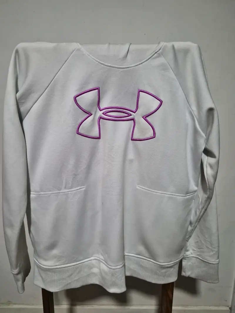 Polerón blanco Under Armour ColdGear para mujer - 1