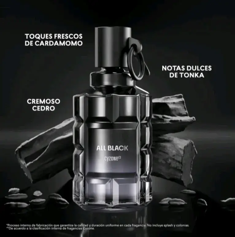 Perfume Cyzone All Black para Hombre