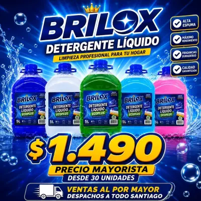 Detergente Líquido Brilox Ecoplus 5L Variados - miniatura 1