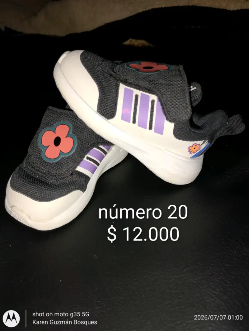 Botas negras con lentejuelas para niña número 22 - 6
