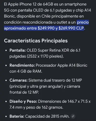 iPhone 12 de 64GB en buen estado - miniatura 4