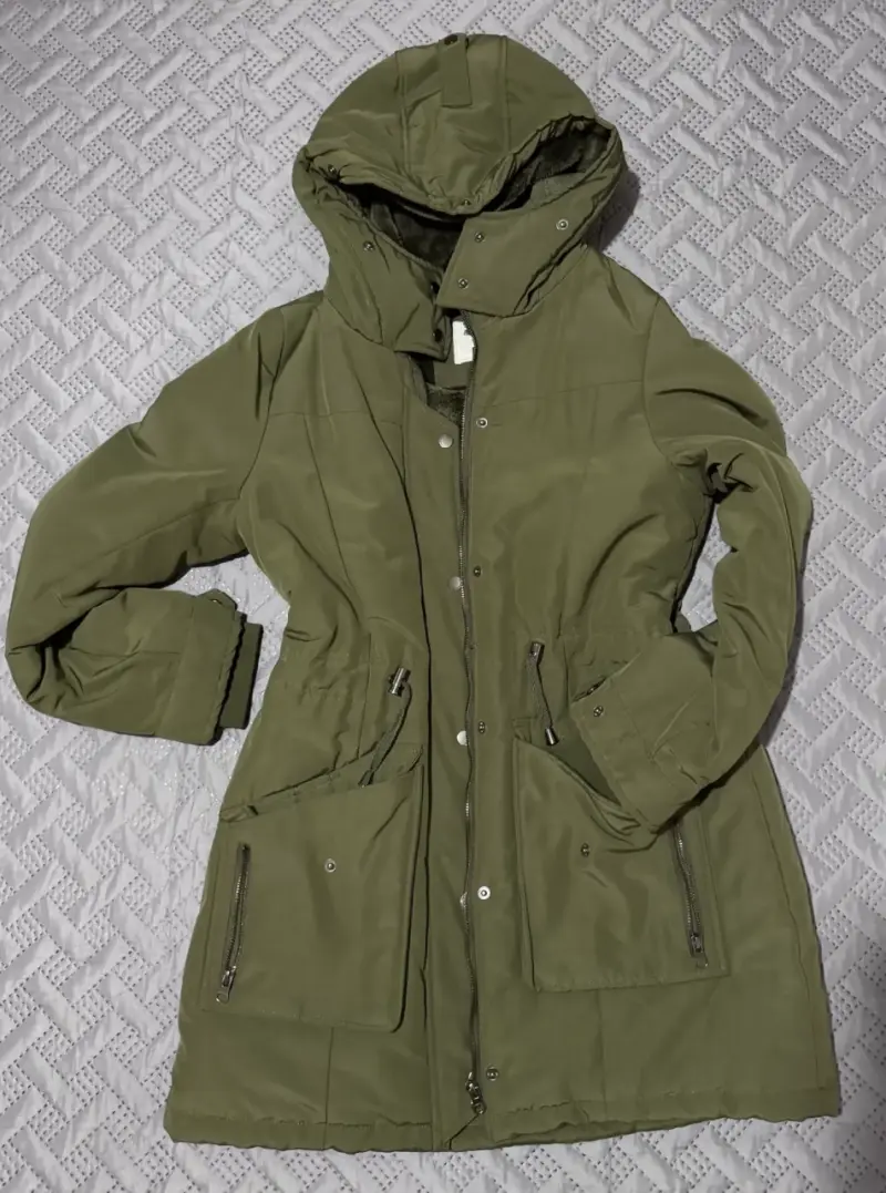 Parka verde con capucha Barbados - 1