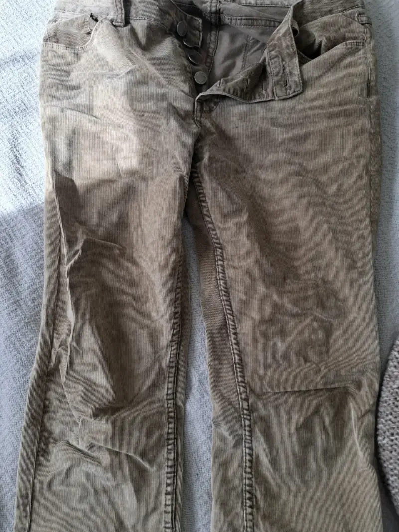 Pantalones cotelé café mujer Umbrale - 1