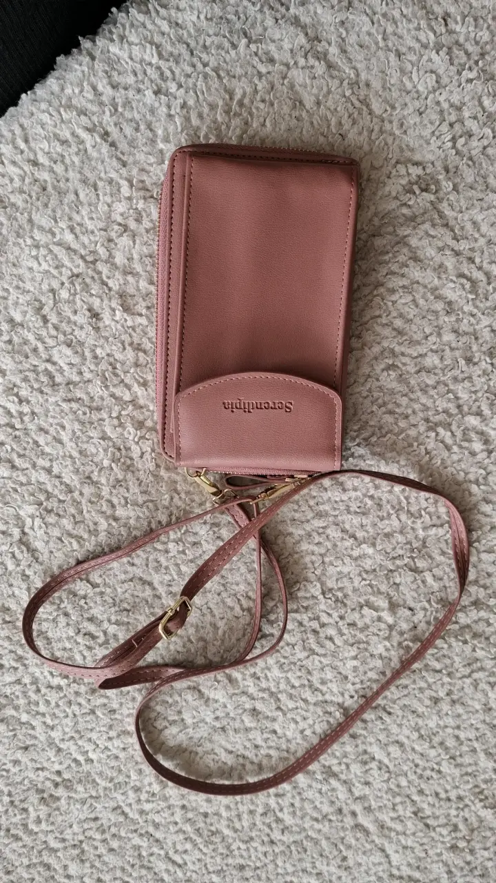 Cartera bandolera rosada - 1
