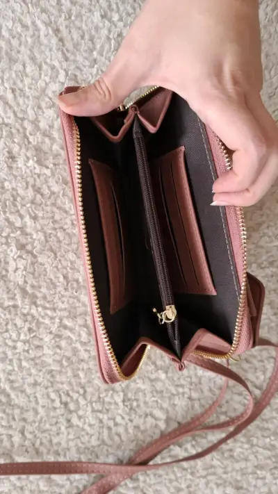 Cartera bandolera rosada - miniatura 3