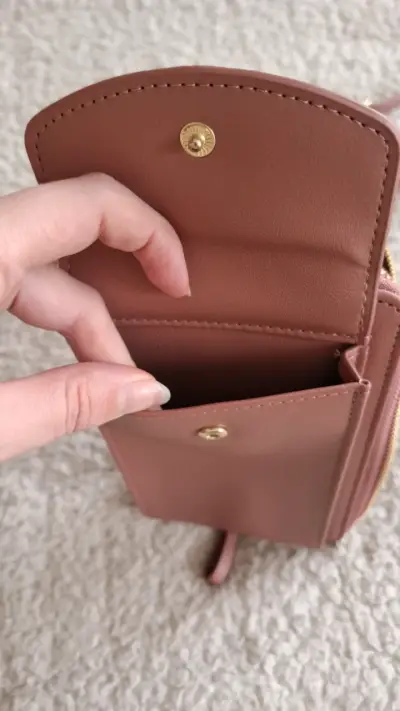 Cartera bandolera rosada - miniatura 4