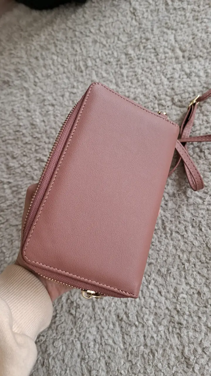 Cartera bandolera rosada - 5