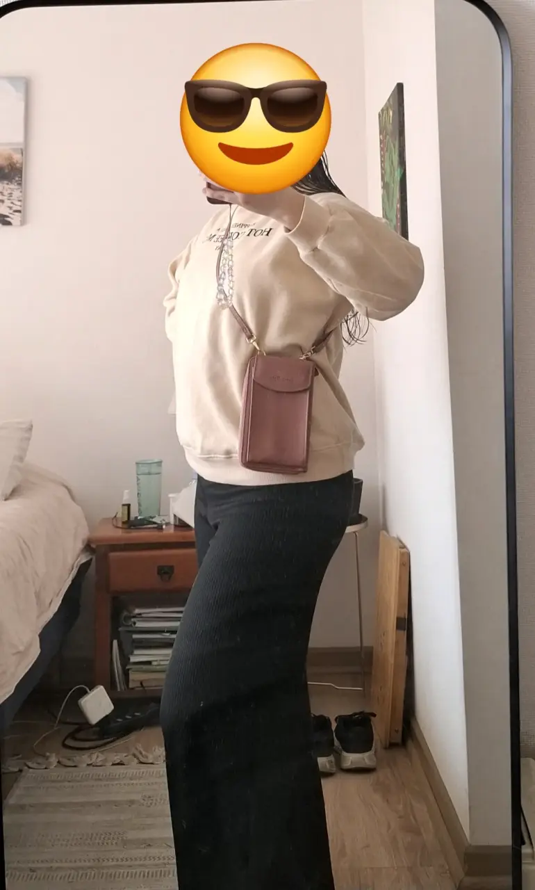 Cartera bandolera rosada - 6