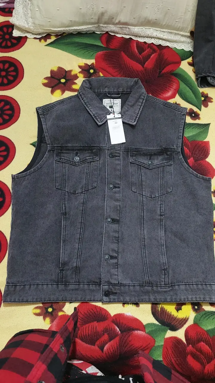 Chaqueta de mezclilla sin mangas para hombre - 3