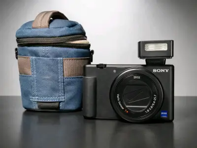 📸 Camara Sony ZV-1 + Flash + Estuche - miniatura 1