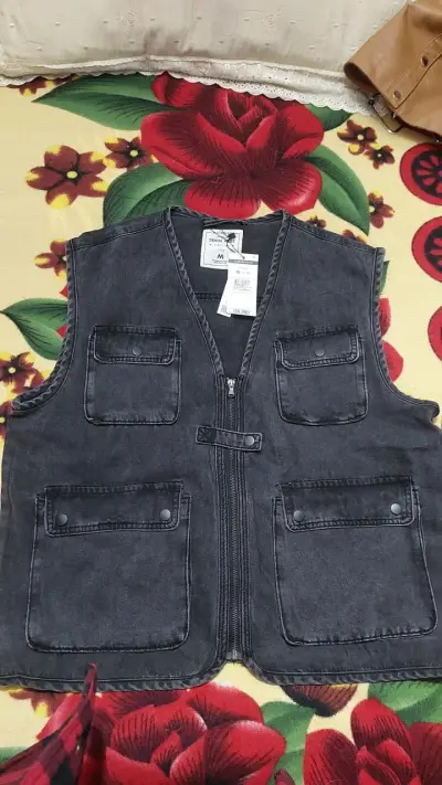 Chaqueta de Mezclilla sin mangas para hombre. - miniatura 2