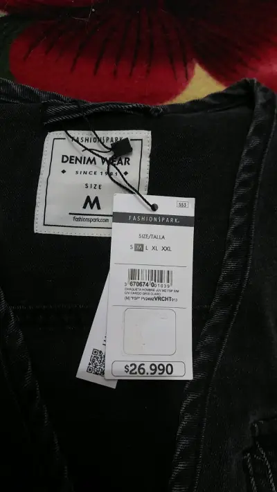 Chaqueta de Mezclilla sin mangas para hombre. - miniatura 3