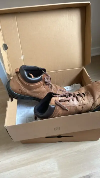 Guante Botines de cuero 41 marrón para hombre - miniatura 1