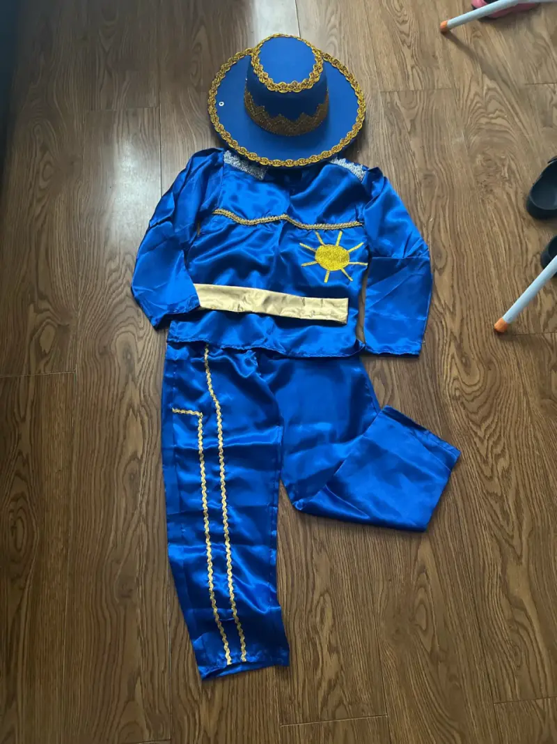 Traje típico caporal Azul con Sombrero talla 8 - 1
