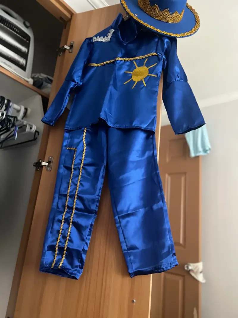 Traje típico caporal Azul con Sombrero talla 8 - 3