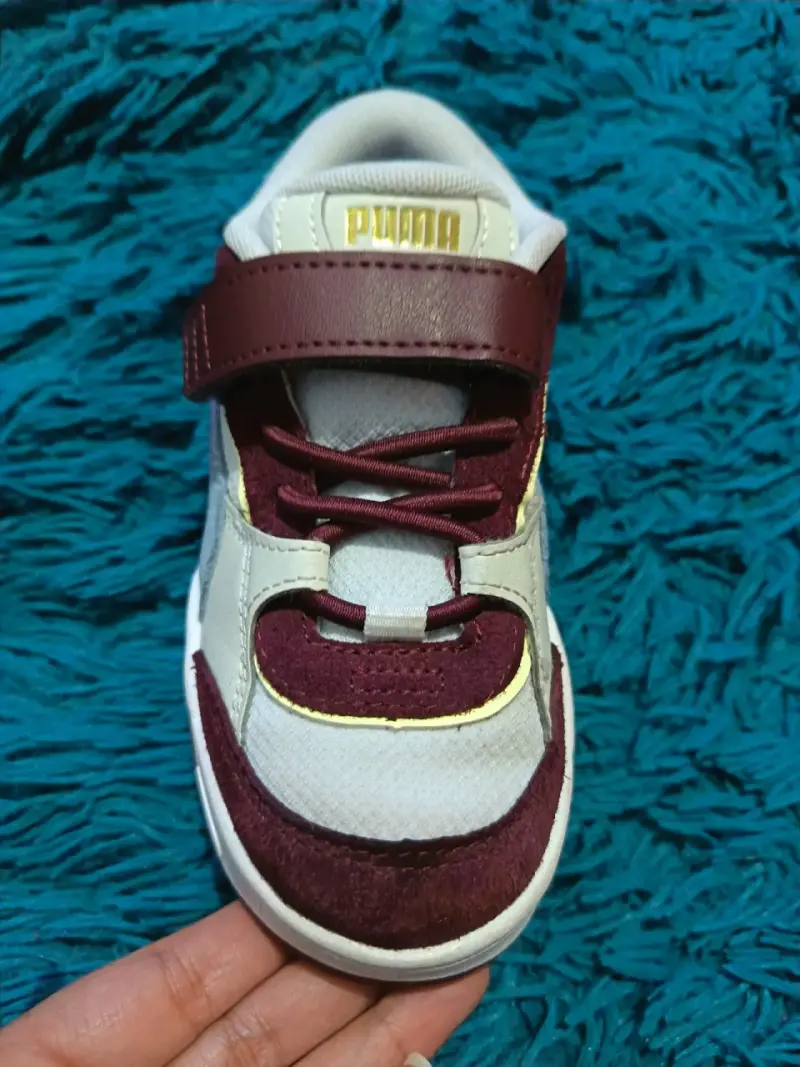 Zapatillas deportivas para niños Puma color burdeos - 5