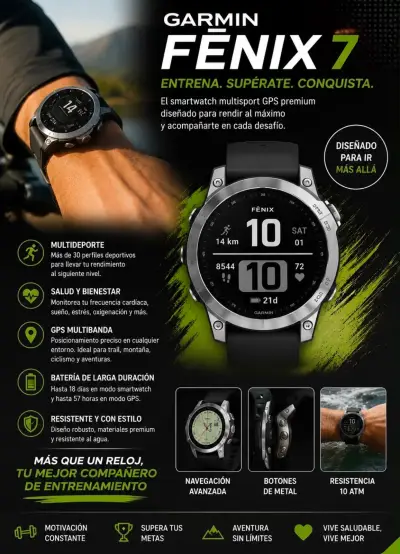 Reloj Garmin Fenix 7 Multideporte GPS - miniatura 3