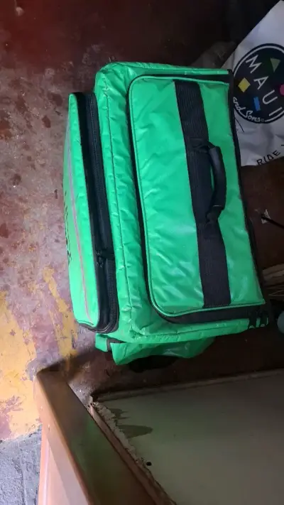 Mochila térmica de reparto Uber Eats verde - miniatura 1