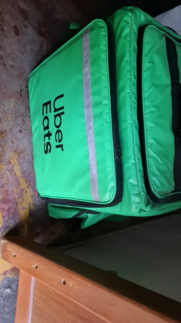 Mochila térmica de reparto Uber Eats verde - 2