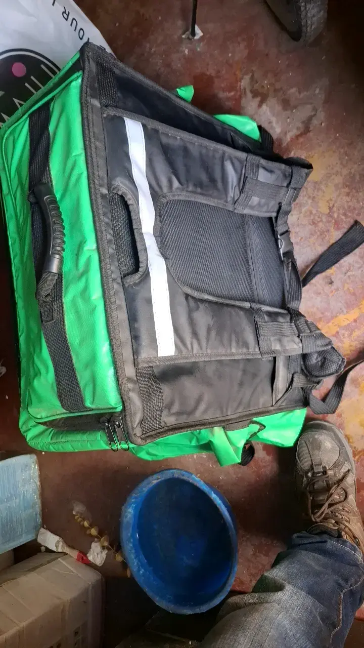 Mochila térmica de reparto Uber Eats verde - 3