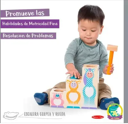 JUEGO MOTRICIDAD ESCALERA MARTILLO MELISSA DOUG - 6
