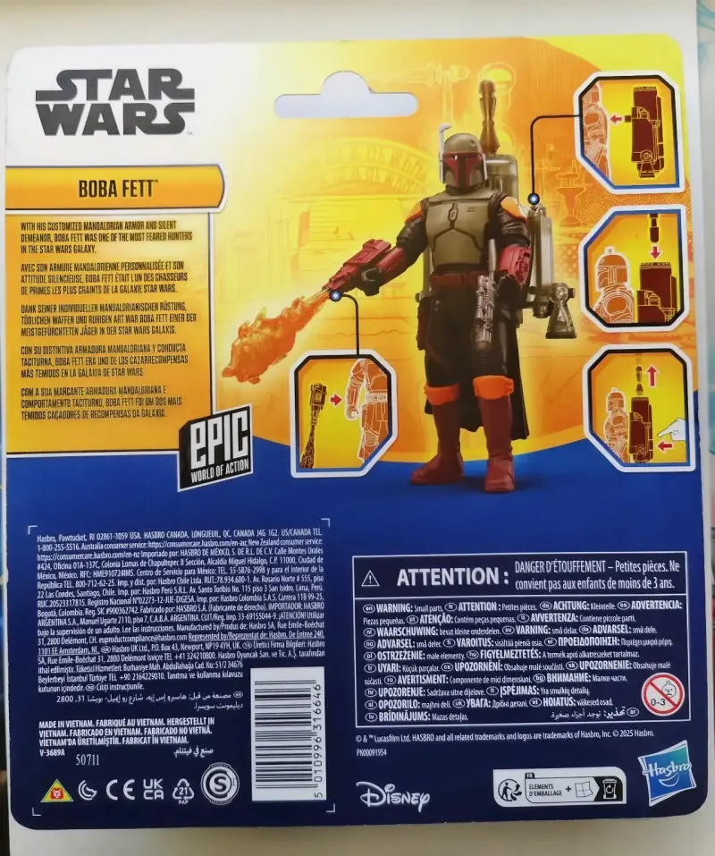 Figura de acción Boba Fett Star Wars Hasbro - 2