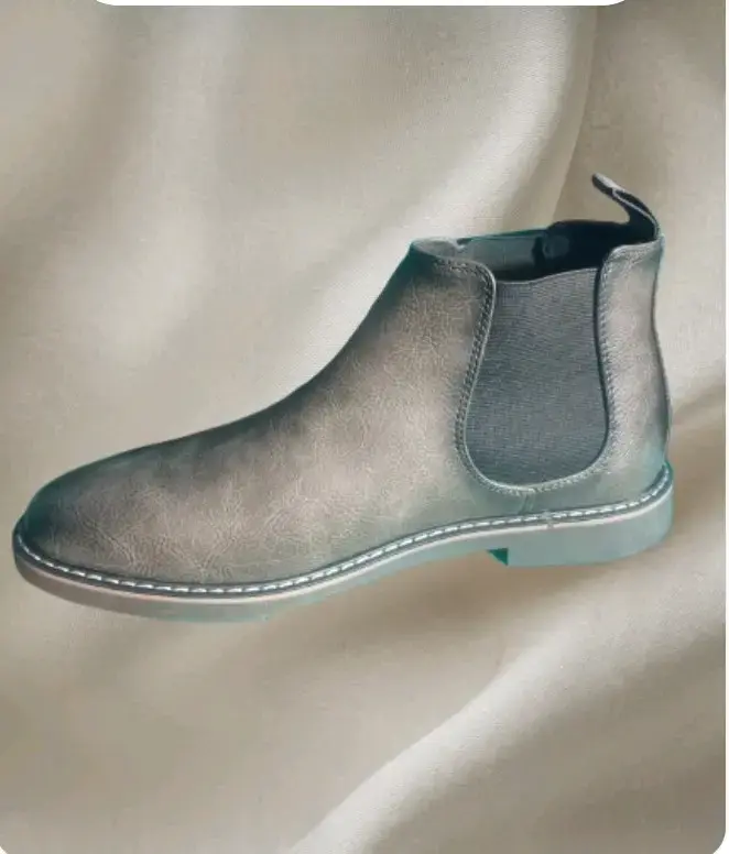 Botas Chelsea clásicas para hombre gris carbón - 3