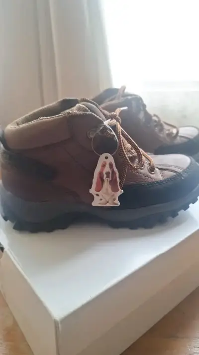 Botas de senderismo para niños color marrón - miniatura 1