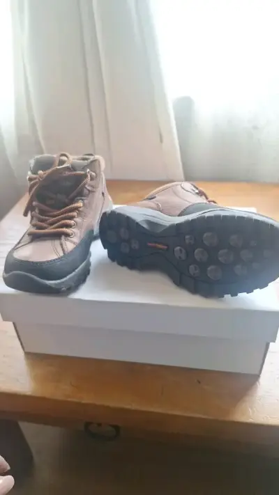Botas de senderismo para niños color marrón - miniatura 2