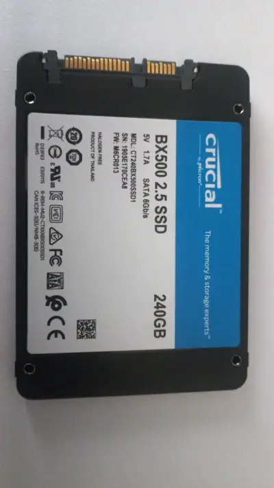 Disco SSD Crucial BX500 240GB 2.5 pulgadas - miniatura 1