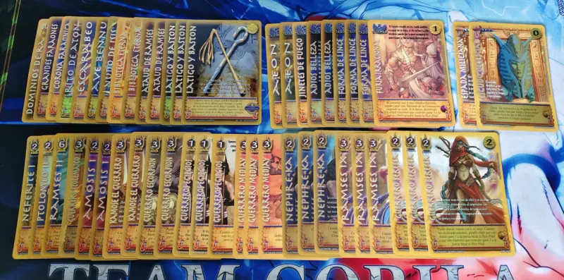 Mazo faraón guerrero de Cartas Mitos y Leyendas TC