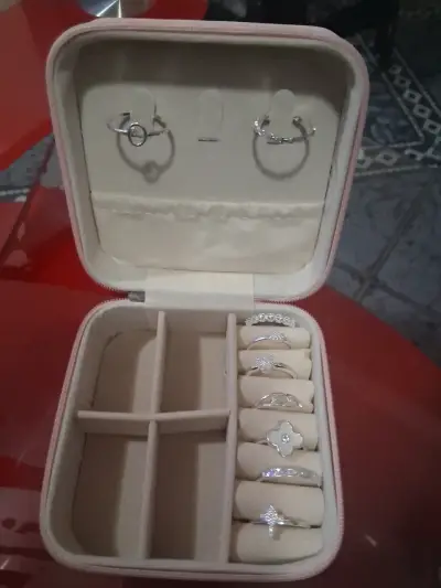 Set de joyería variada con aretes, anillos y pulseras - miniatura 2