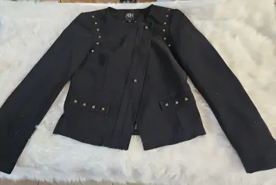 Chaqueta negra con tachuelas ASH - miniatura 1