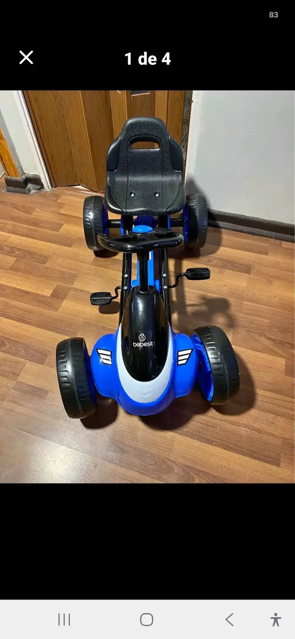 Go Kart a Pedales Bebesit Azul - 2
