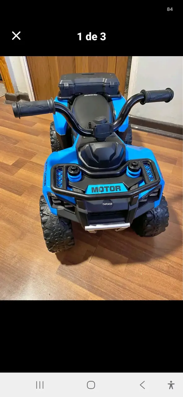 Cuatrimoto eléctrica azul para niños Bebesit - 2