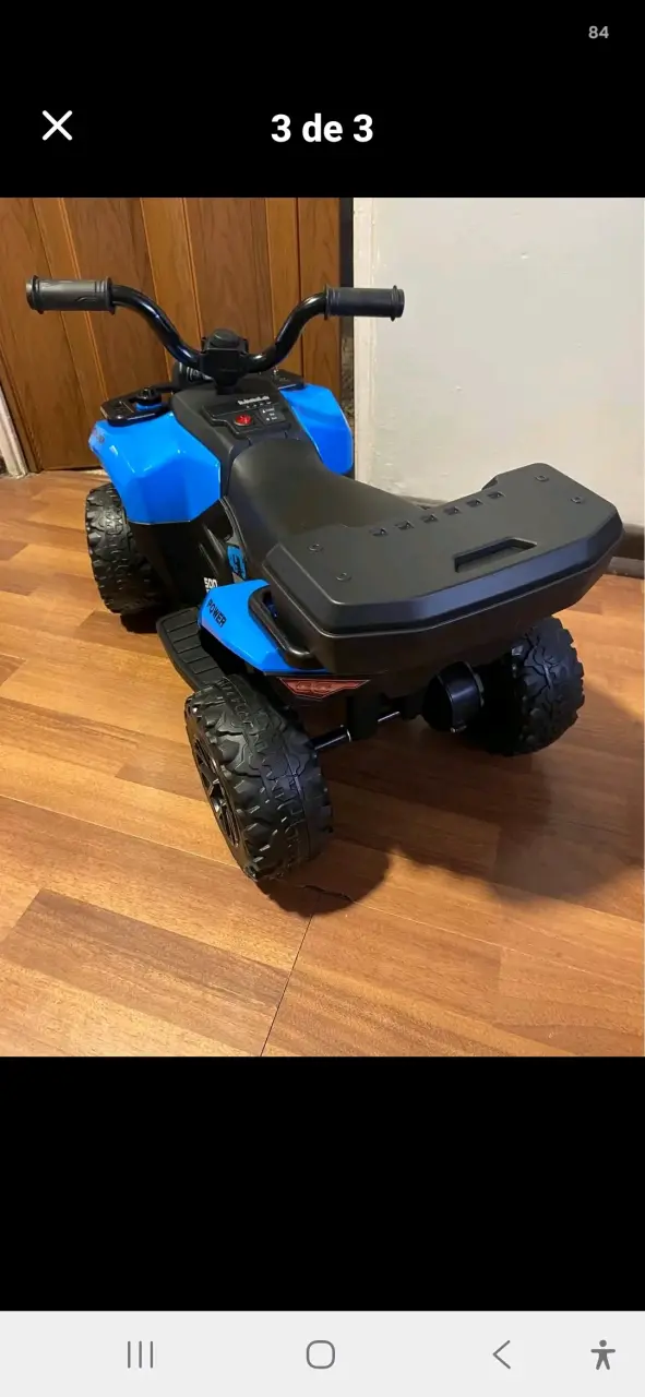Cuatrimoto eléctrica azul para niños Bebesit - 3