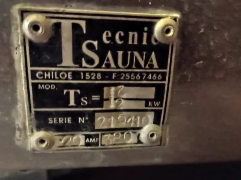 Calefactor de sauna Tecnisauna Ts-12 con control - 3
