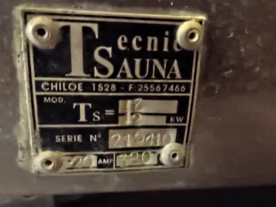 Calefactor de sauna Tecnisauna Ts-12 con control - miniatura 3